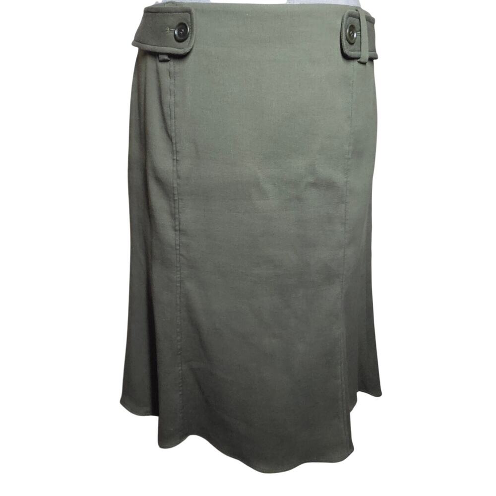 Cotton Blend Knee Length Skirt Size 6